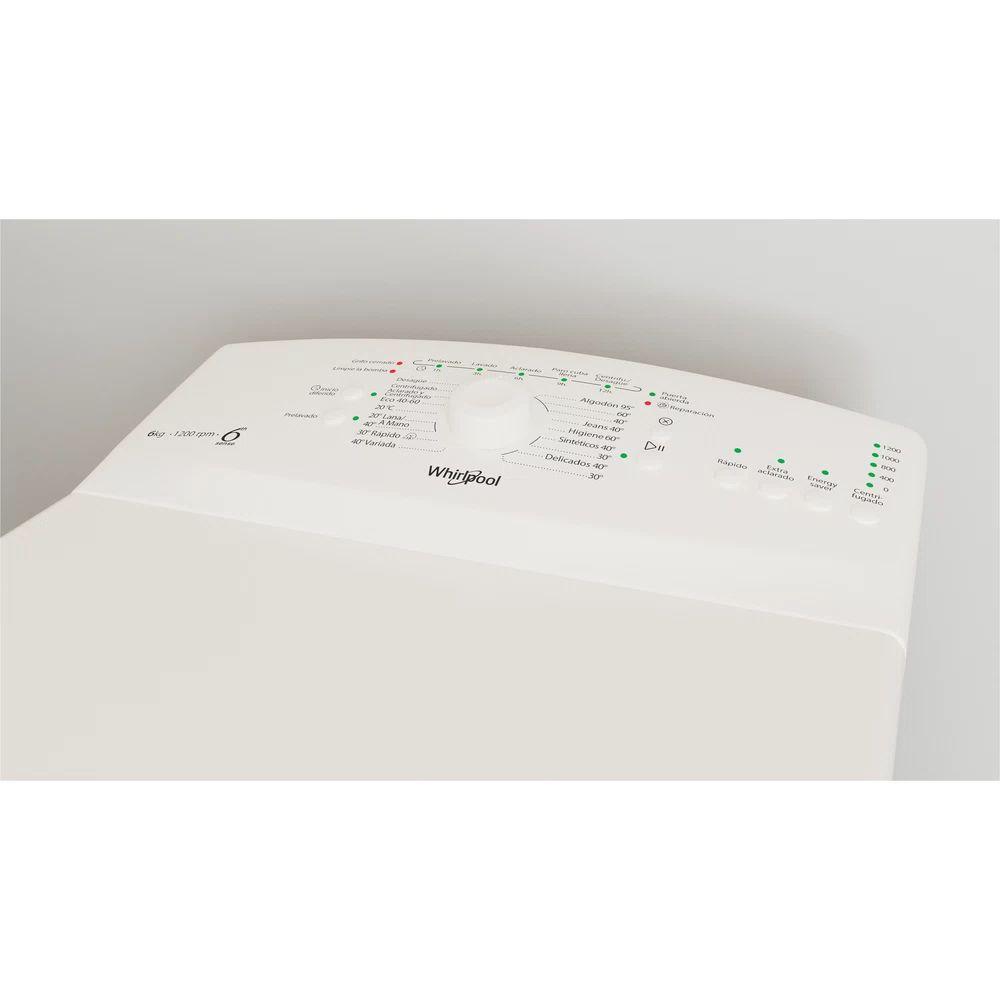 Máquina de Lavar Roupa Independente WHIRLPOOL TDLR 6240L SP/N (1151 rpm - B - 43 l - Branco), miniatura 8