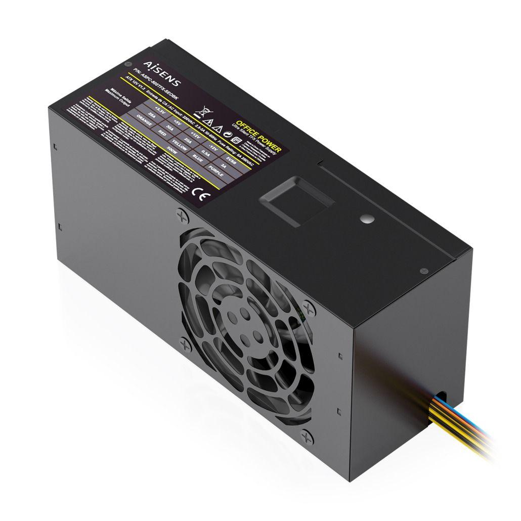 Fonte de Alimentação AISENS ASPC-500TFX-SEOBK (TFX - 500 W - Preto), miniatura 2