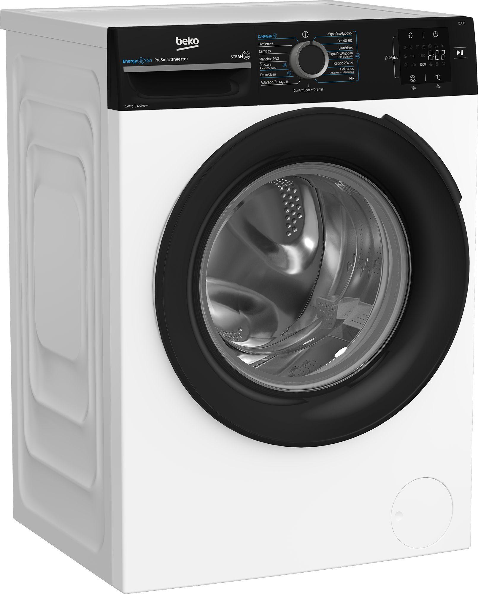 Máquina de Lavar Roupa Independente BEKO BM3WFSU38213 (1151 RPM - B - 45 l - Branco), miniatura 2
