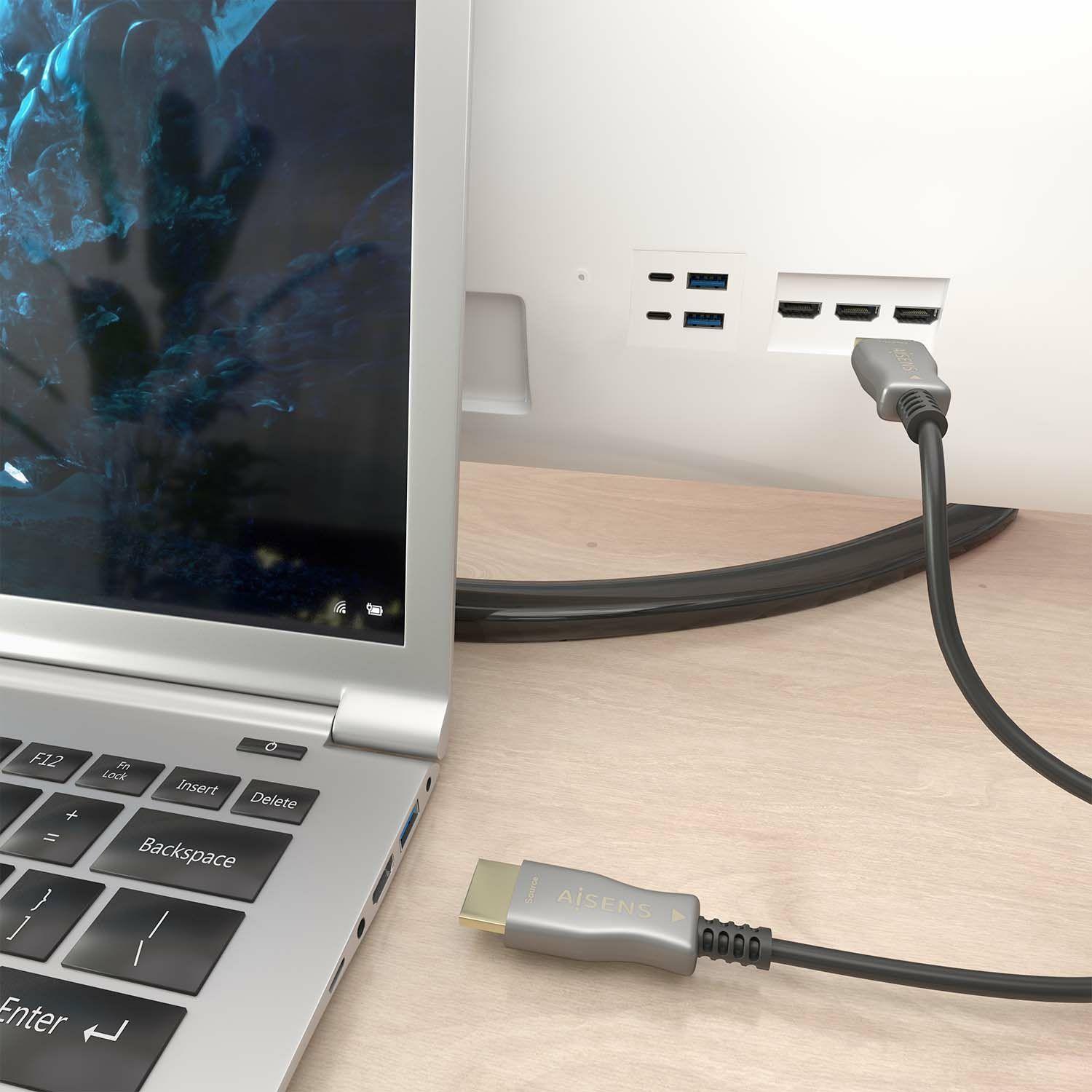 Cabo HDMI AOC AISENS A148-0858 (10 m - HDMI Type A - Preto), miniatura 4