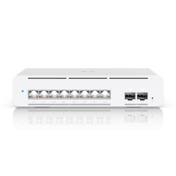 Switch Gerido UBIQUITI USW-Pro-XG-8-PoE (2 MB - 200 Gbit/s - L2/L3 - Cinzento), miniatura 3
