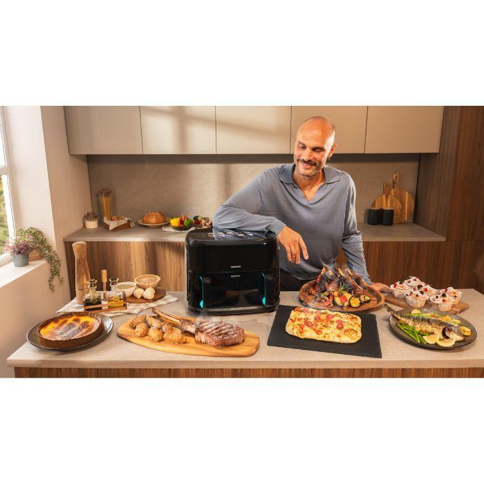 Fritadeira a Ar Independente CECOTEC Cecofry&Grill Smokin'Prime 11000 (2800 W - 200 °C - 40 °C - Preto), miniatura 4