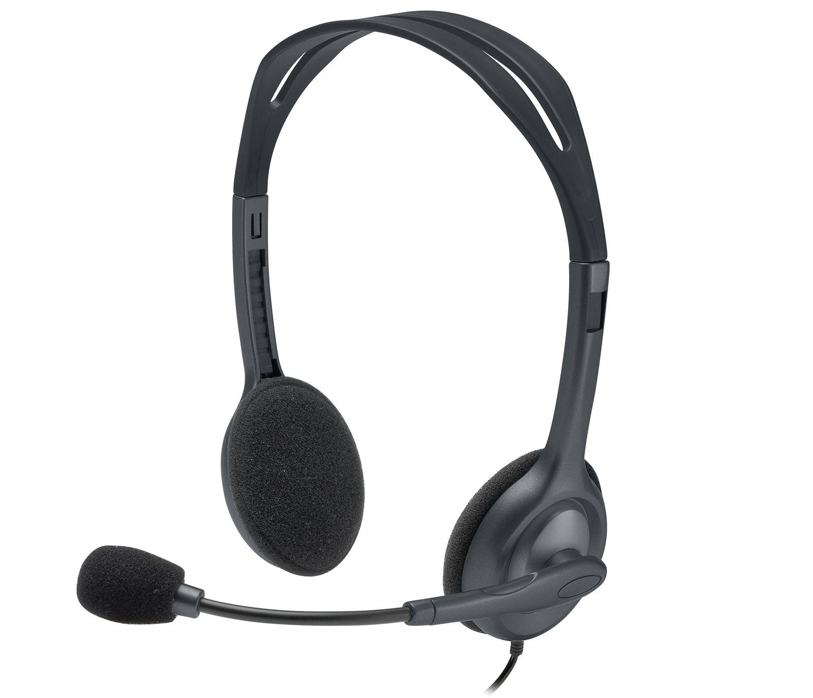 Headset Estéreo LOGITECH H111 (Binaural - Com fios - Supra-aural - Cinzento) — miniatura 5