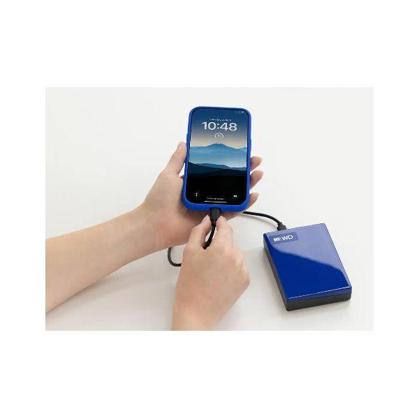 Disco Rígido Externo WESTERN DIGITAL My Passport WDBTBU0060BBL-WESN (6 TB - 2,5" - USB 3.2 Gen 1 - Azul Cobalto) — miniatura 4