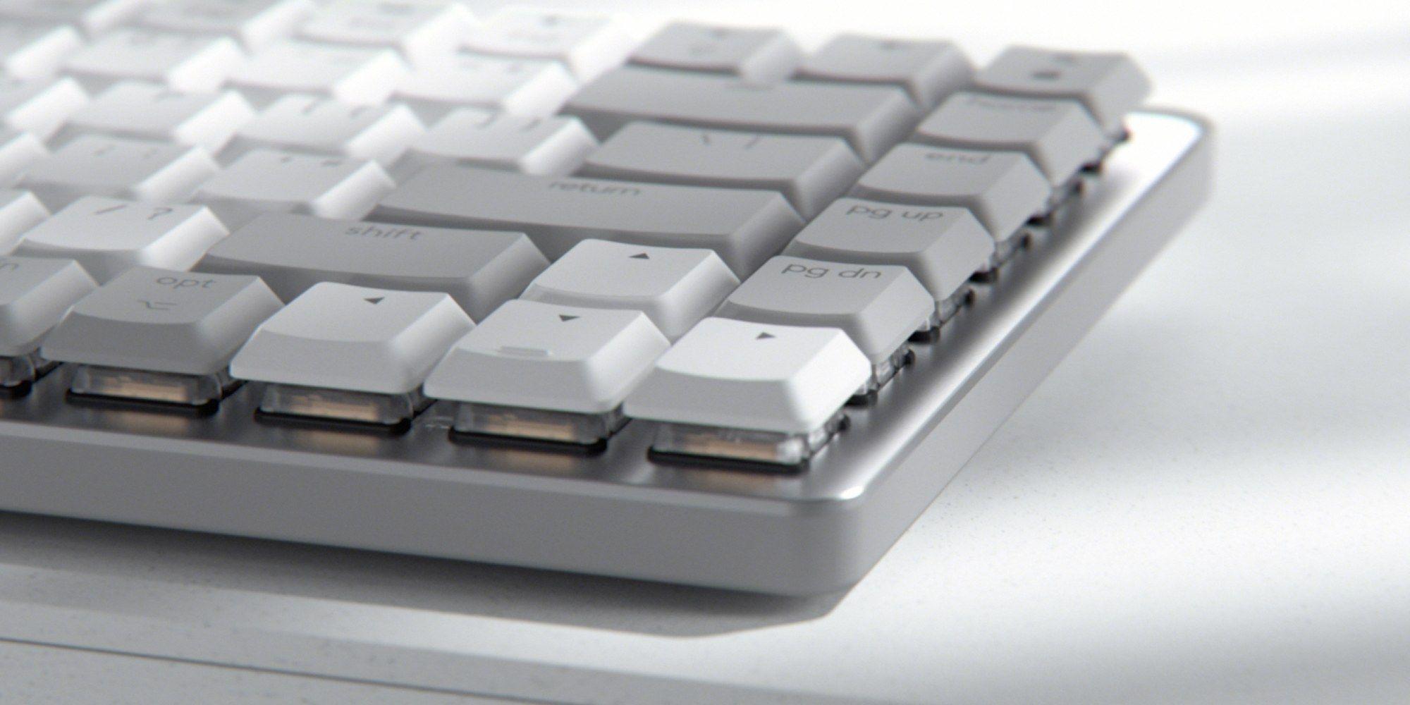 Teclado LOGITECH MX Mechanical Mini for Mac (Suíço - Logitech Tactile - RF Wireless + Bluetooth - Cinzento-claro) — miniatura 2