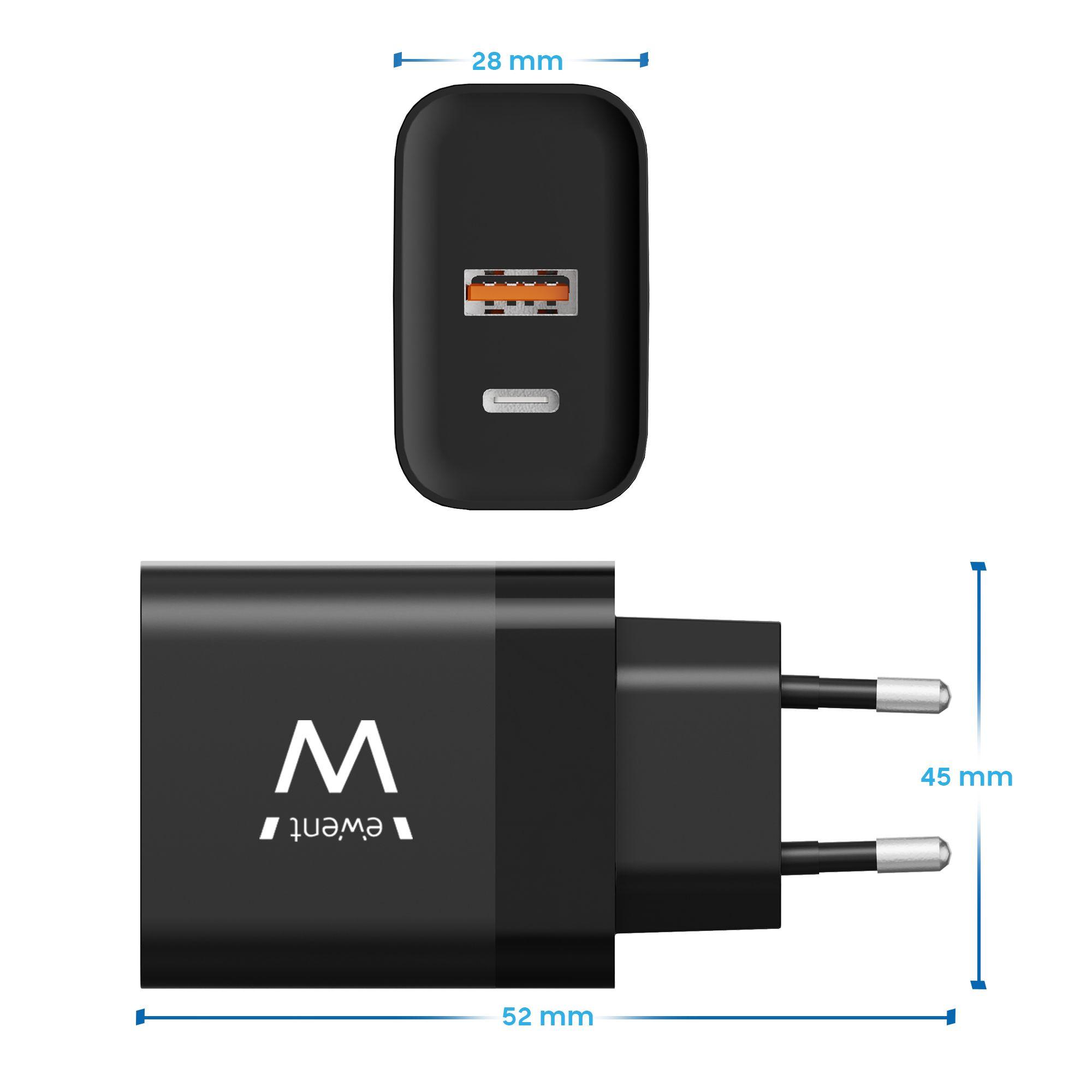 Carregador EWENT EW1327 (45 W - Preto), miniatura 3