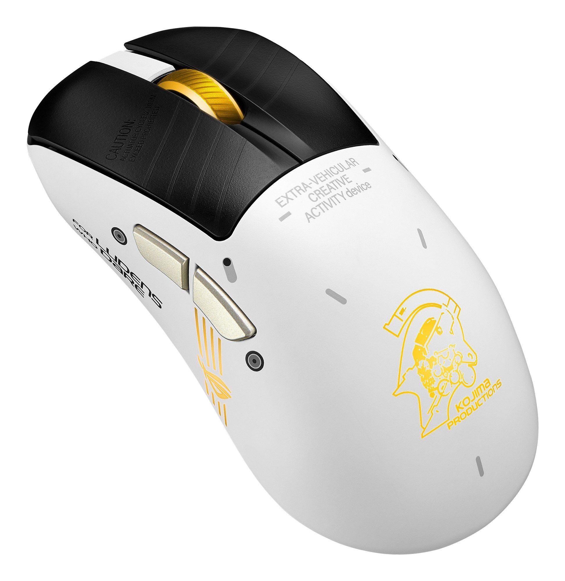 Rato ASUS ROG Keris II Origin-KJP (Mão direita - 42000 DPI - Ótico - Branco/Preto)