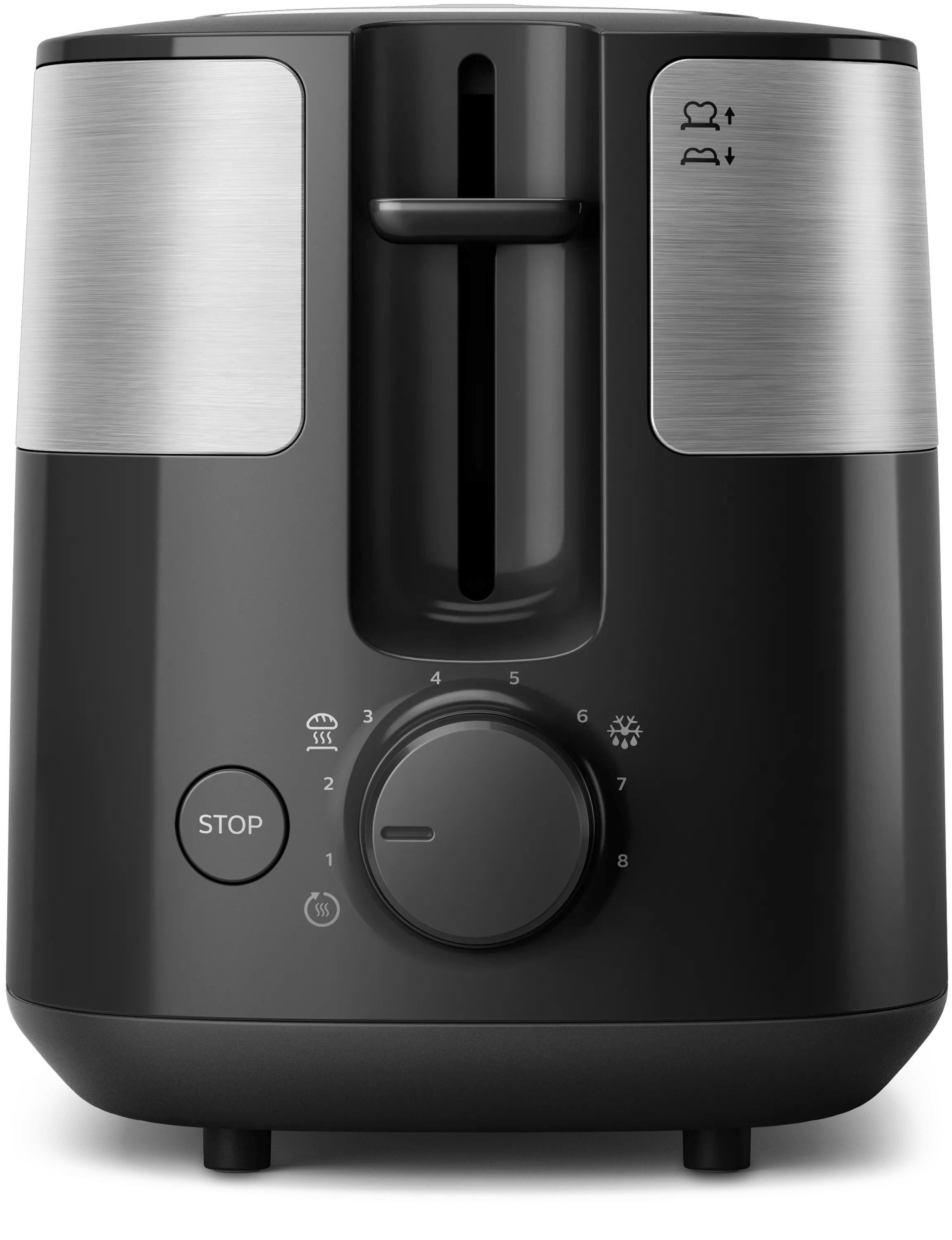 Torradeira PHILIPS HD2517/90 (900 W - 2 fatias - Metal - Preto e Prateado) — miniatura 2