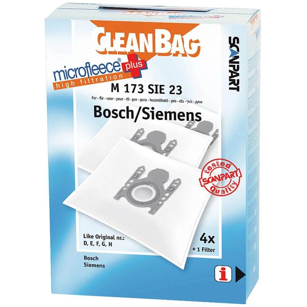 Sacos para Aspirador SCANPART Cleanbag M173 (4 unidades - Bosch/Siemens)