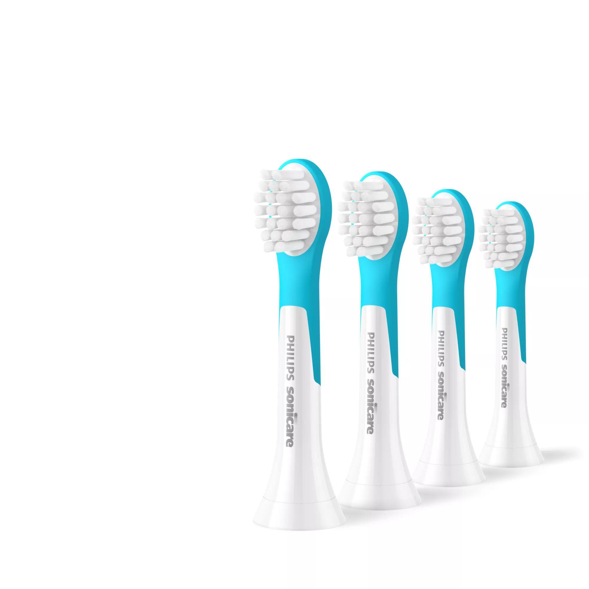 Conjunto de 4 Cabeças de Escova de Dentes PHILIPS HX6034/90 (Azul e Branco)