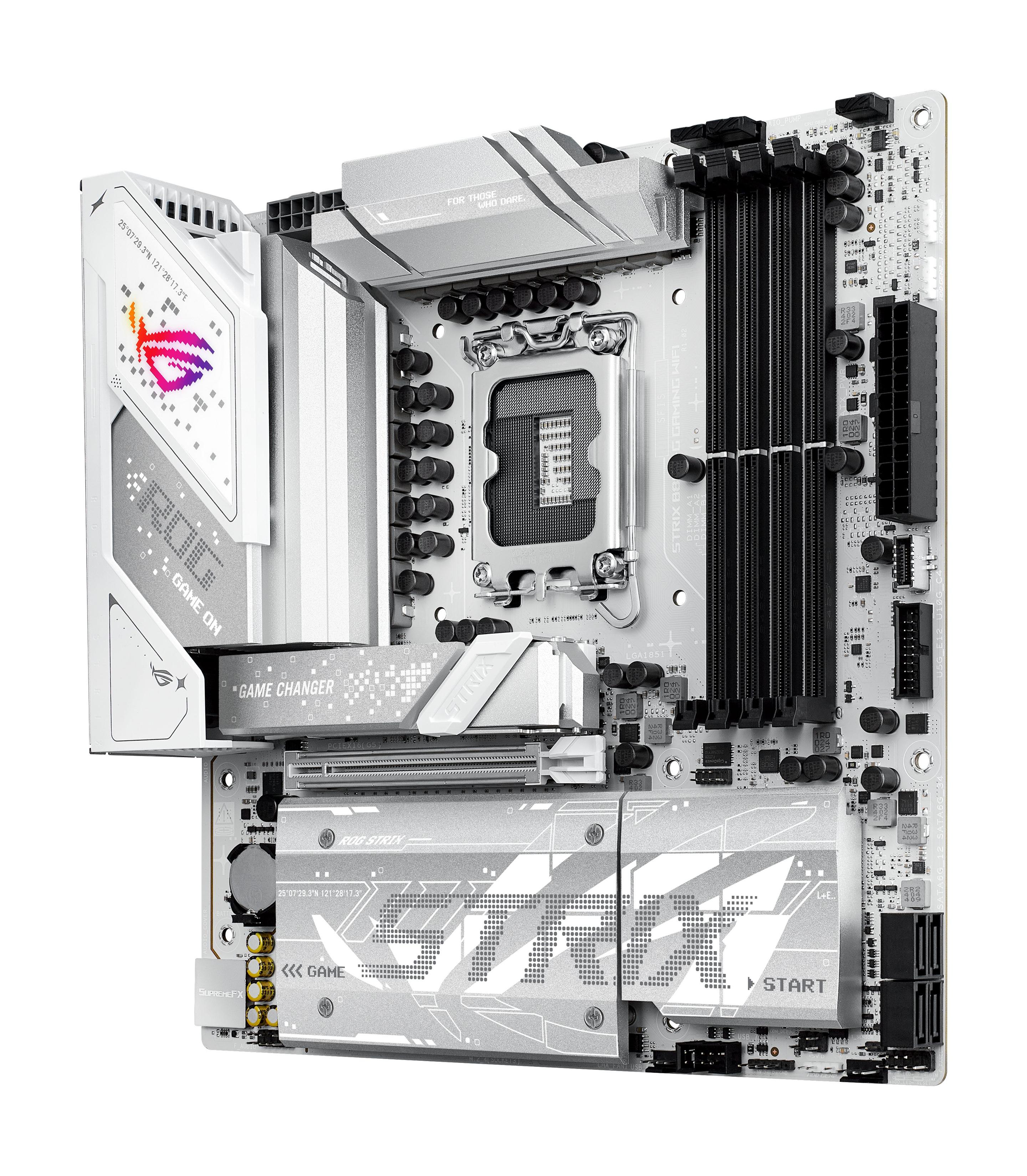 Motherboard ASUS ROG STRIX B860-G GAMING WIFI (LGA 1851 (Socket V1) - Intel Core Ultra - micro-ATX - Branco), miniatura 7