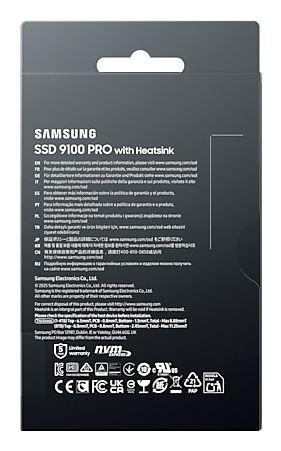 SSD SAMSUNG 9100 PRO Heatsink MZ-VAP8T0CW (8 TB - M.2 2280 - PCI Express 5.0 NVMe) — miniatura 7