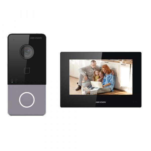Vídeo Porteiro IP HIKVISION DS-KIS605-P(C) (Ecrã tátil de 7 polegadas - Câmara 2 Mpx - WiFi - PoE - IP65), miniatura 2