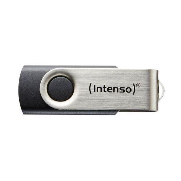 Pen USB INTENSO Basic Line 3503470 (USB-A - Hi-Speed USB 2.0 - USB 2.0 - Preto/Prateado) — miniatura 2