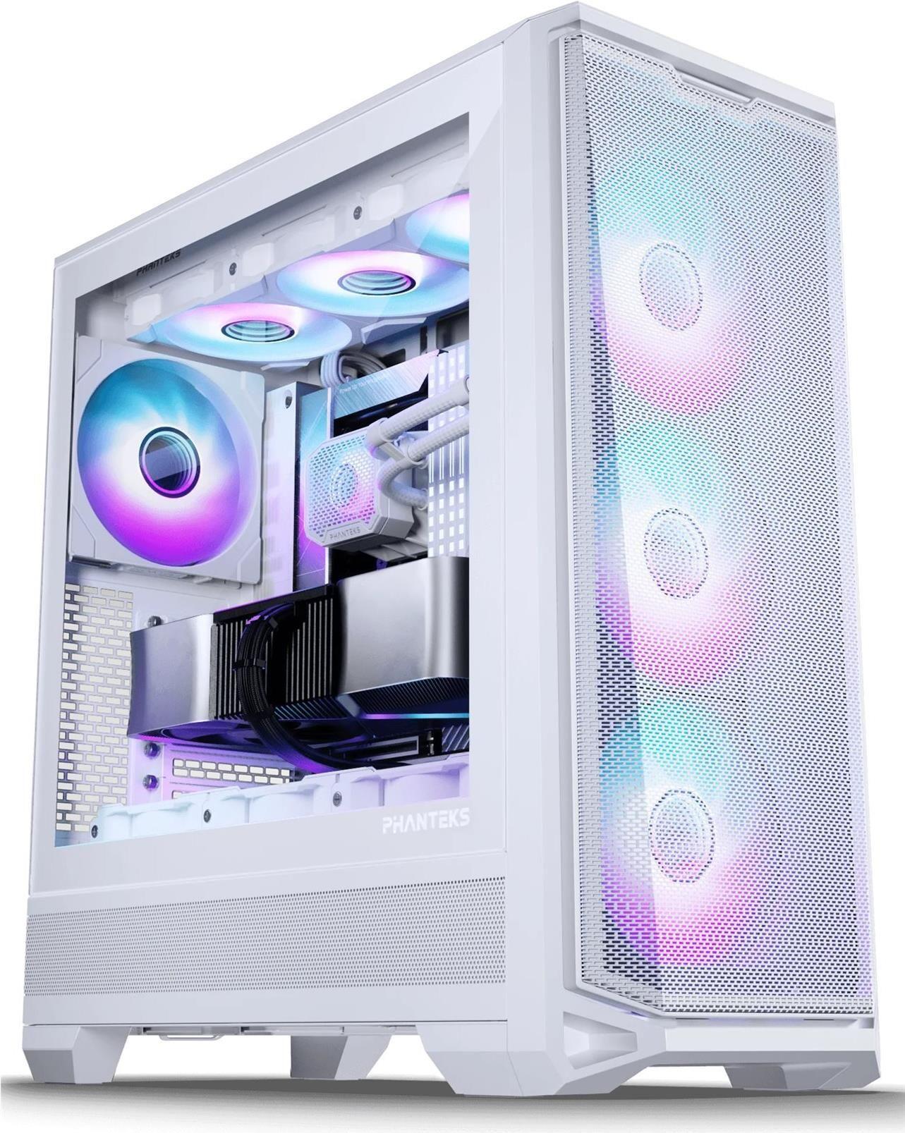 Caixa ATX PHANTEKS Eclipse G400A (Midi Tower - Aço, vidro temperado - D-RGB multicolorida - Branco Mate)