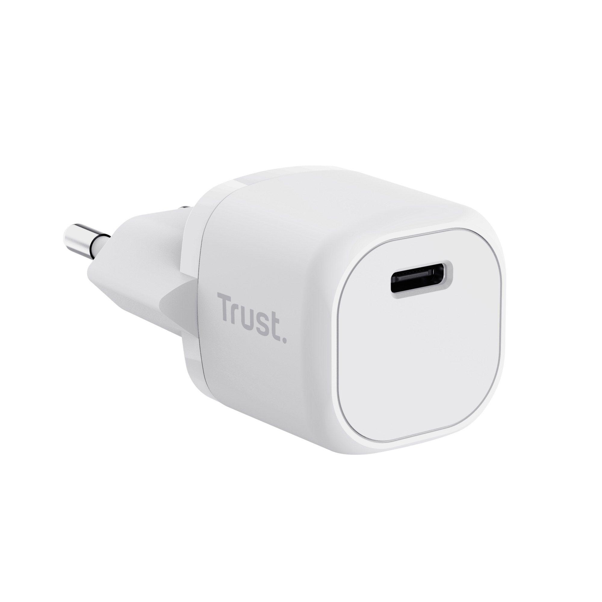Carregador de Parede TRUST Maxo 25205 (1 porta USB-C - Universal - Corrente alternada - Branco), miniatura 2