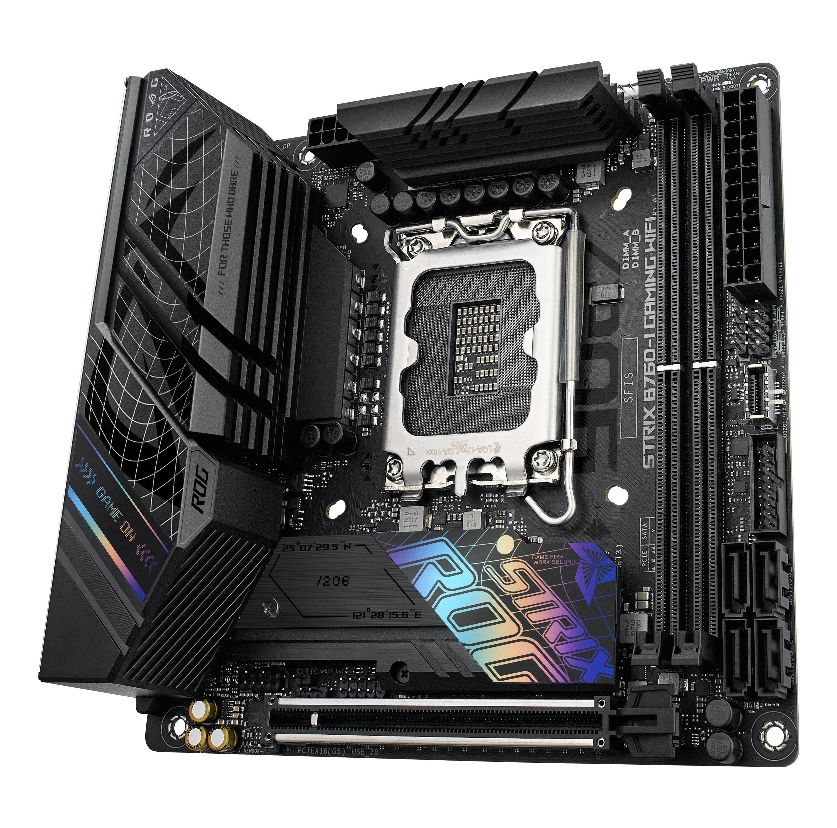 Motherboard ASUS ROG STRIX B760-I GAMING WIFI (LGA 1700 - mini-ITX - Duplo canal), miniatura 7