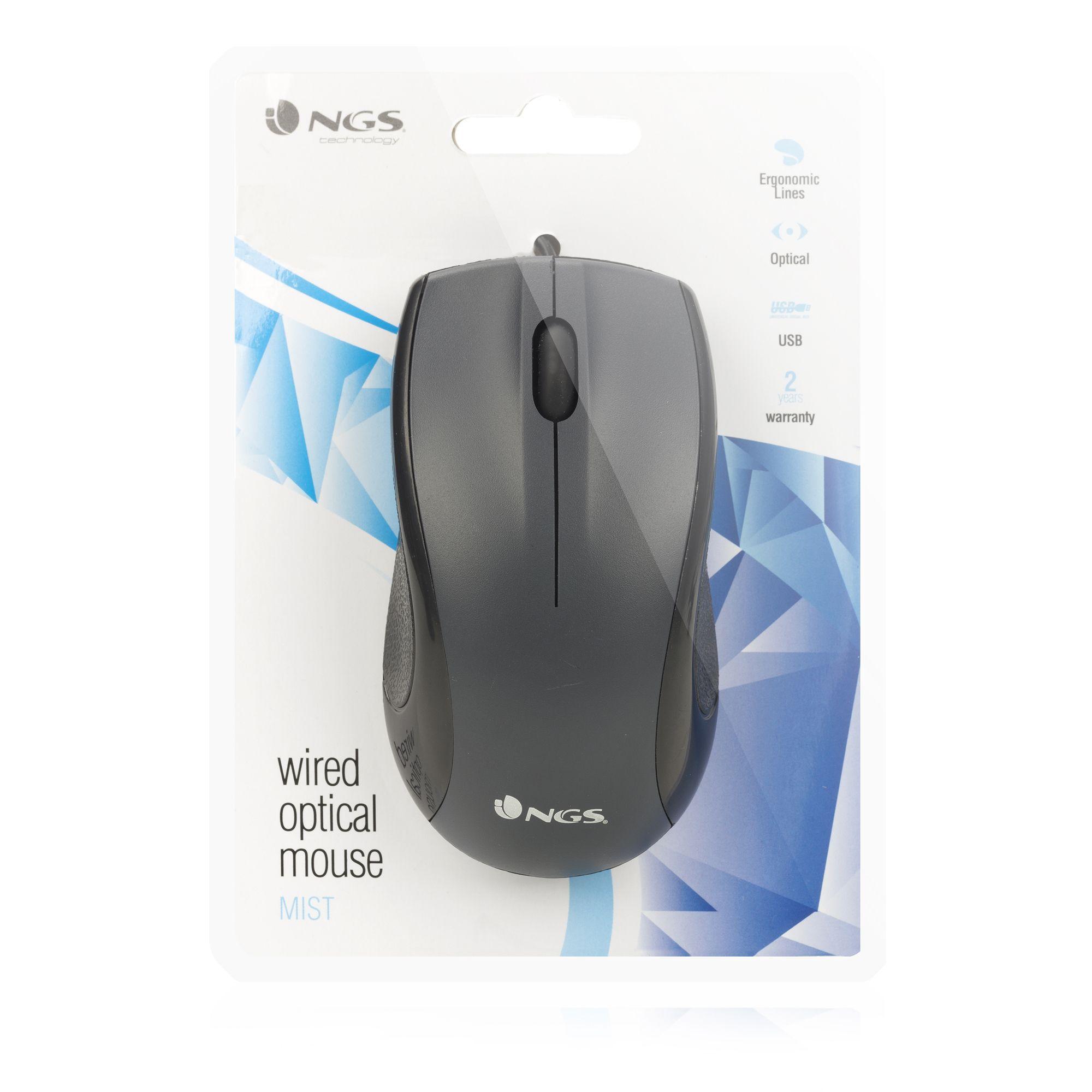 Rato NGS Mist (Mão direita - 800 DPI - Ótico - Preto), miniatura 7