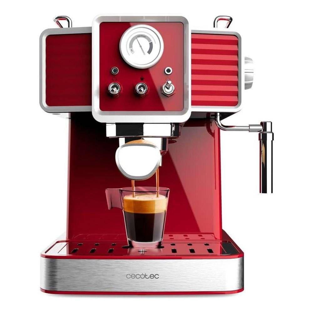 Máquina de Café Expresso CECOTEC Power Espresso 20 Tradizionale (Café moído - 1350 W - 20 bar - Vermelho Claro)