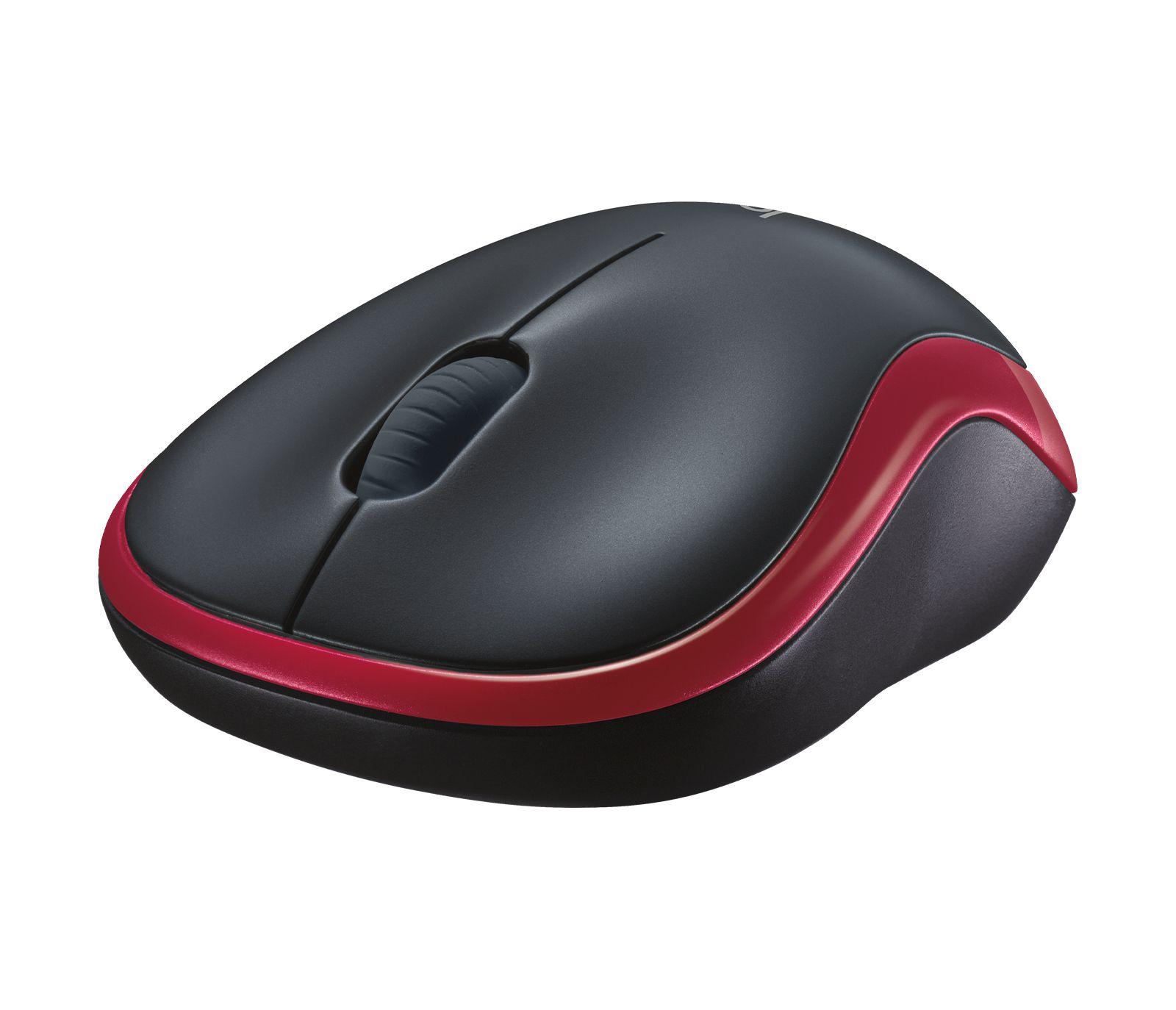 Rato LOGITECH M185 (Ambidestro - 1000 DPI - Ótico - Vermelho/Preto) — miniatura 8