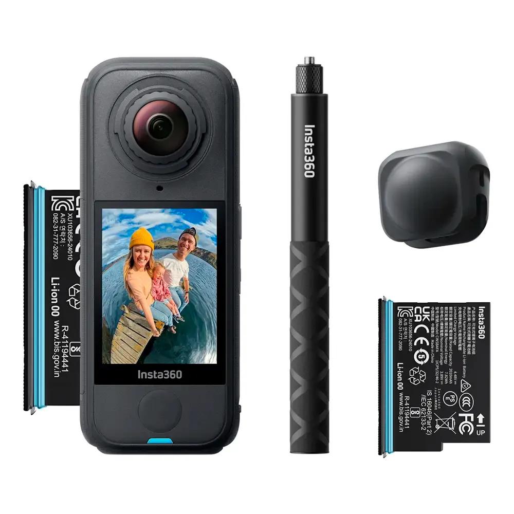 Câmara de Ação 360 INSTA360 X4 Air Starter Bundle (USB Tipo-C e entrada microSD - Preto) — miniatura 2