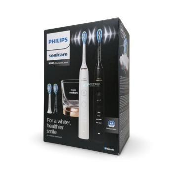Escova de Dentes Elétrica Sónica PHILIPS Sonicare DiamondClean 9000 HX9914/61 (Preto e Branco) — miniatura 3