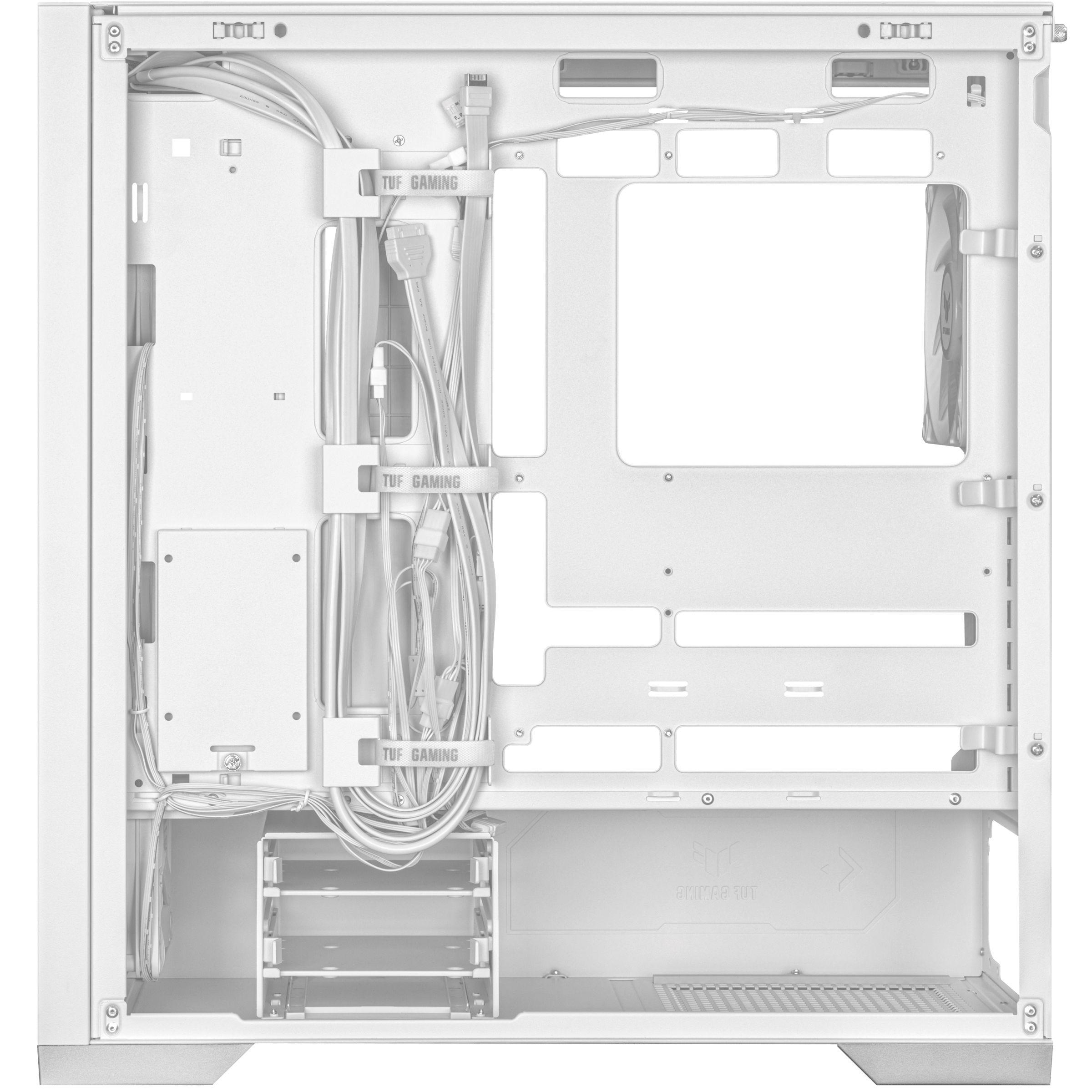Caixa PC ASUS TUF Gaming GT302 ARGB (EATX, ATX, micro ATX, Mini-ITX - Midi Tower - 16,5 cm - Branco) — miniatura 6