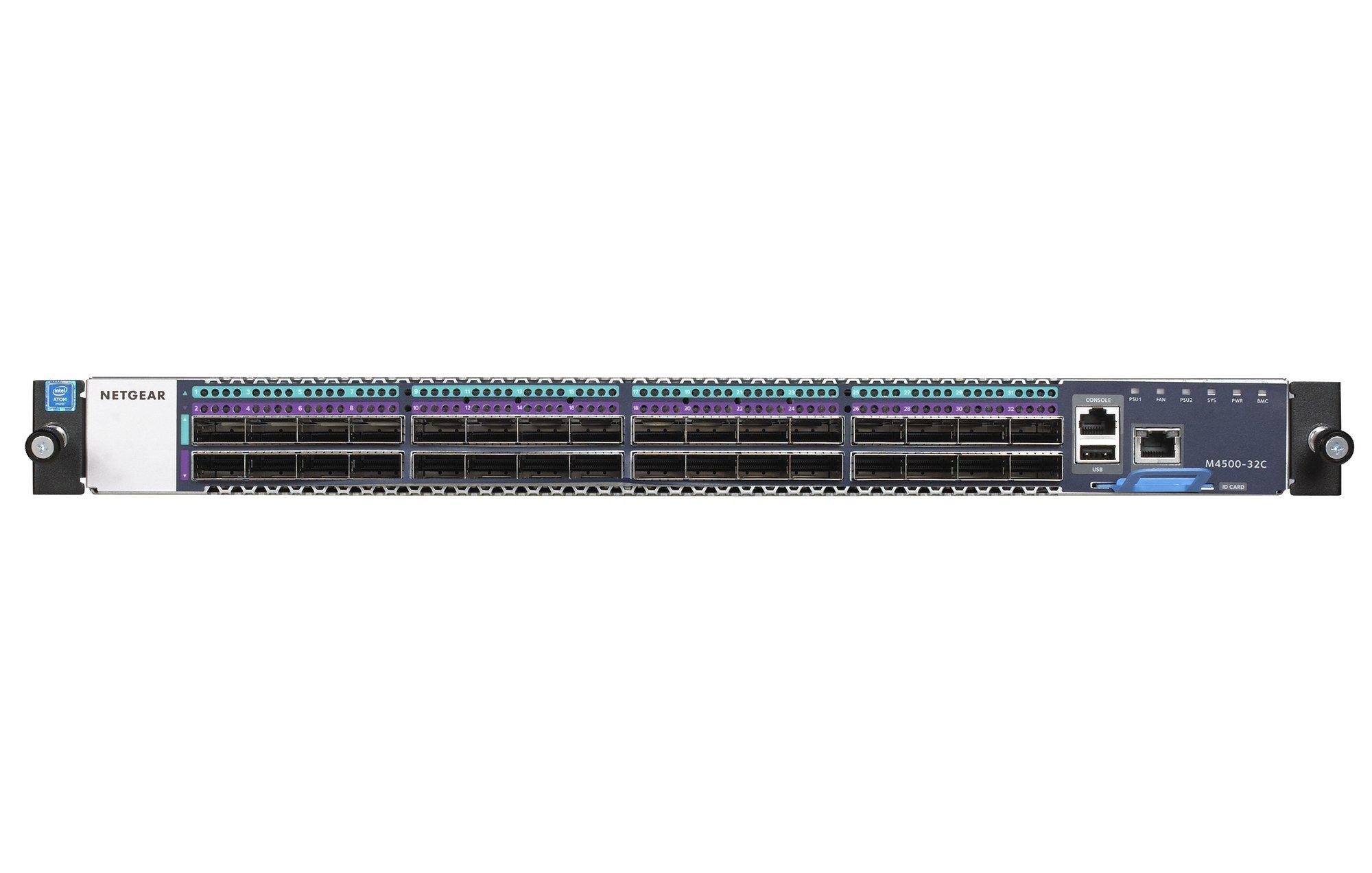 Switch Gerido NETGEAR M4500-32C (6400 Gbit/s - L2/L3/L4 - Preto) — miniatura 4