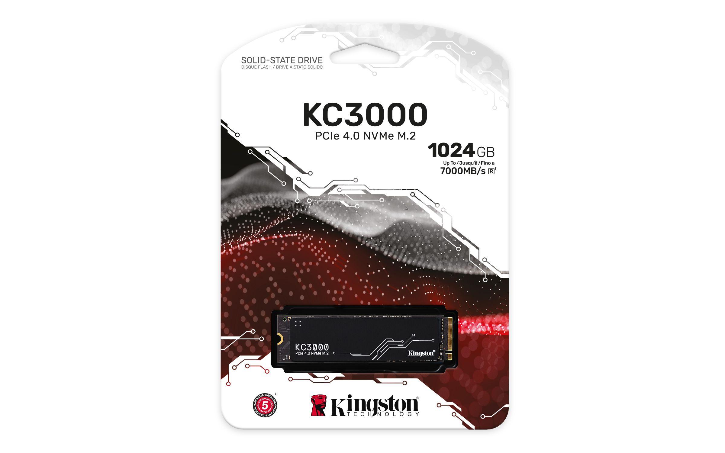 SSD KINGSTON KC3000 (1 TB - M.2 2280 - PCI Express 4.0 NVMe - Preto) — miniatura 4
