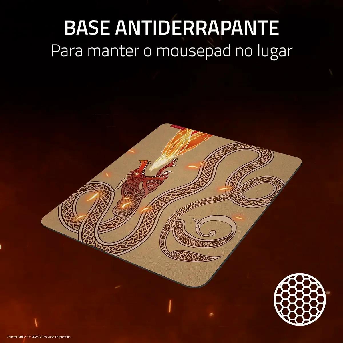Tapete de Rato RAZER Gigantus V2 Large Counter-Strike 2 Edition (3 mm - Amarelo/Dourado) — miniatura 4