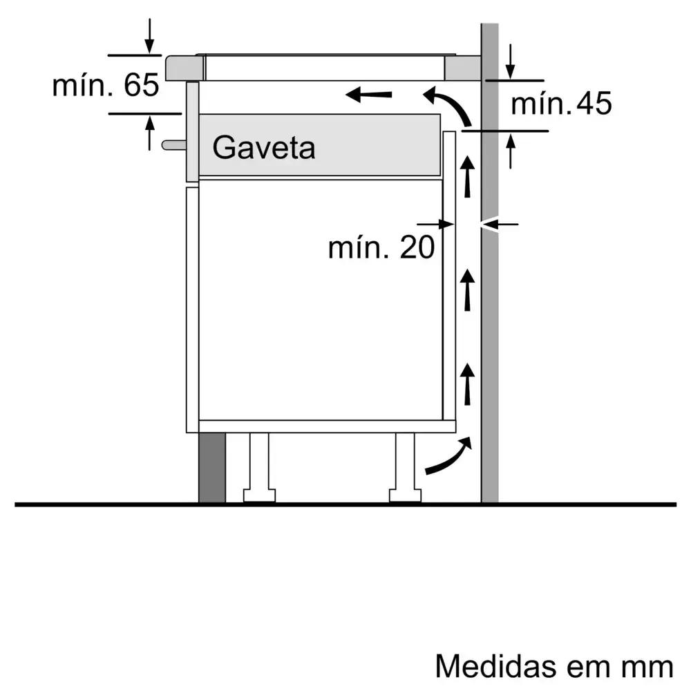 Placa de Indução Encastre SIEMENS EH631HEB1E (4 zonas - 7400 W - Cerâmica - Preto) — miniatura 4