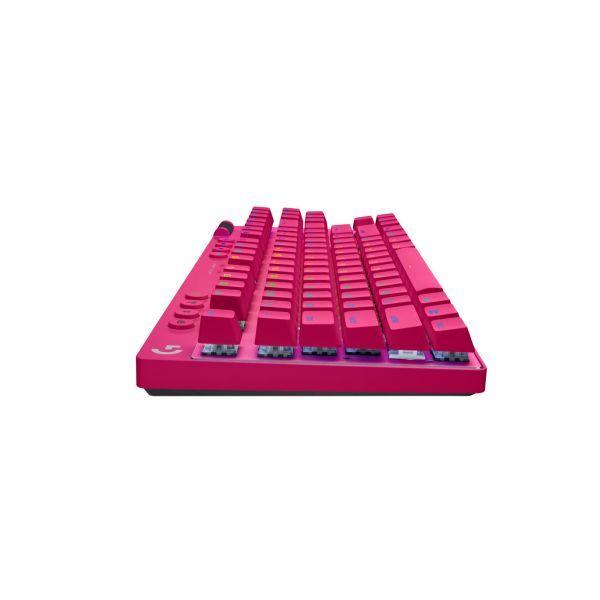 Teclado LOGITECH G PRO X TKL LIGHTSPEED (Estados Unidos - Interruptor de chave mecânico - RF Wireless + Bluetooth - Magenta) — miniatura 3