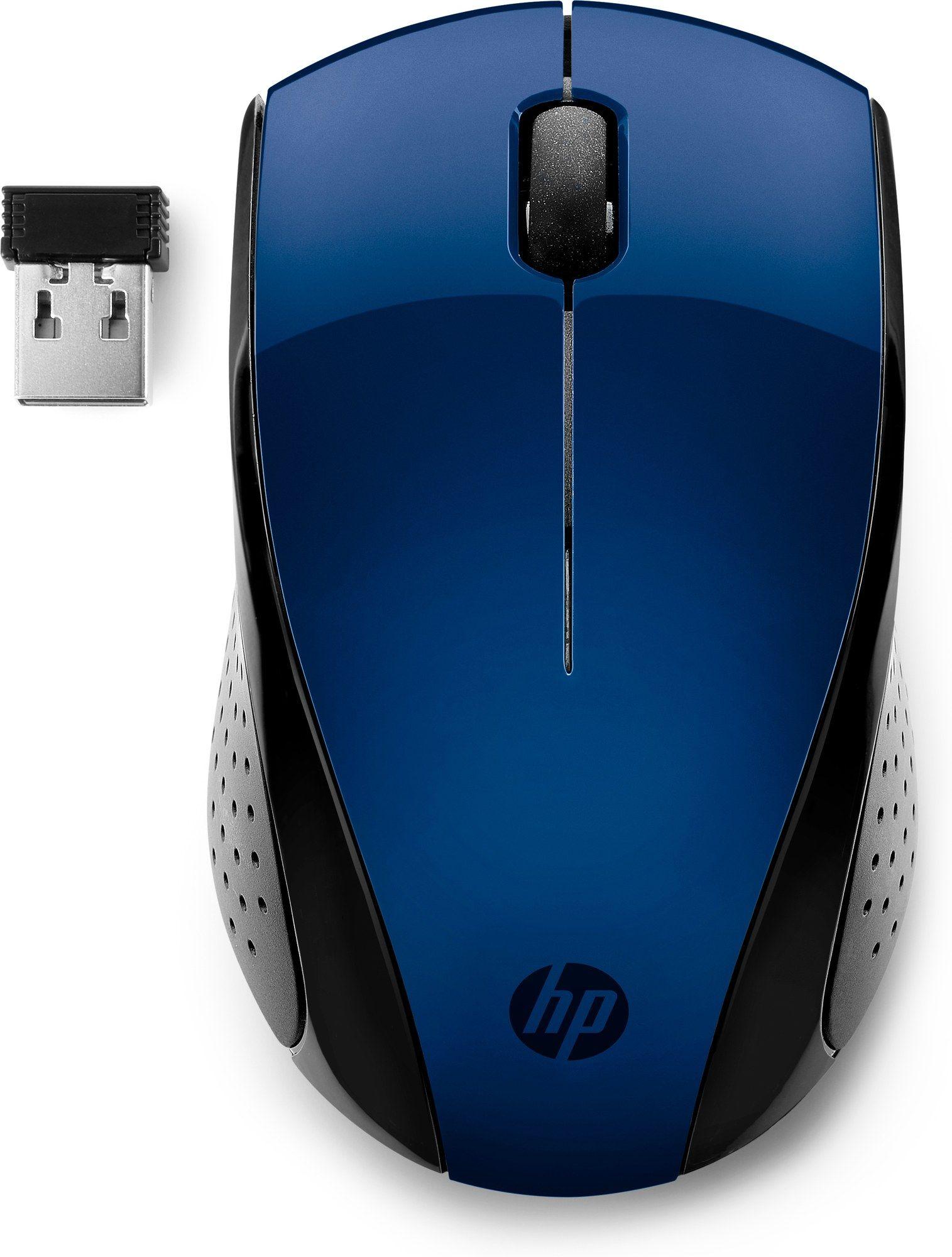 Rato HP 220 (Ambidestro - 1600 DPI - Ótico - Azul)