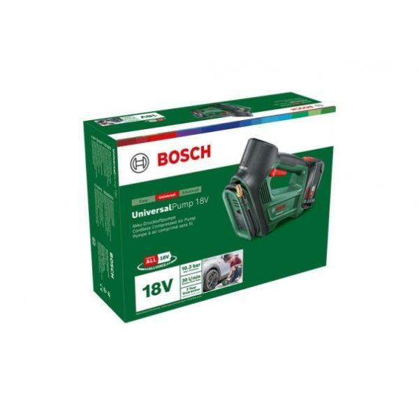 Compressor de Ar BOSCH UniversalPump 18V (18 V - Bateria - Iões de lítio - Verde/Preto)