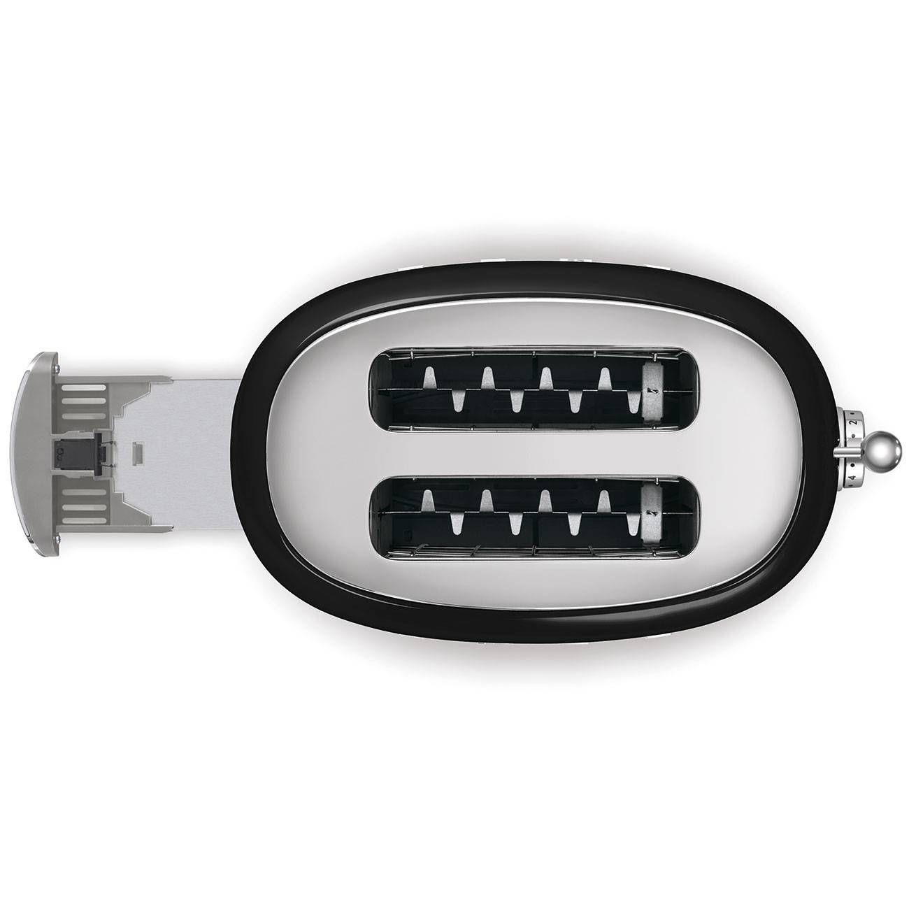 Torradeira SMEG TSF01BLEU (950 W - 2 fatias - Aço inoxidável - Preto) — miniatura 3