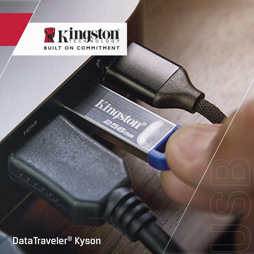 Pen USB KINGSTON DataTraveler Kyson (Sem tampa - USB Type-A - 3.2 Gen 1 - Aço inoxidável), miniatura 4