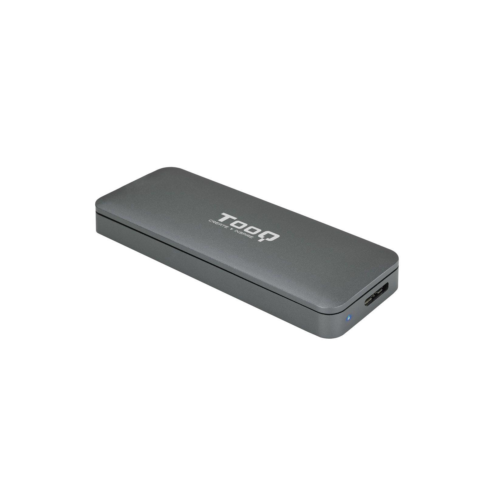 Caixa Externa SSD M.2 TOOQ TQE-2281G (1 TB - M.2 - M.2 SATA NGFF, chave B - Cinzento)