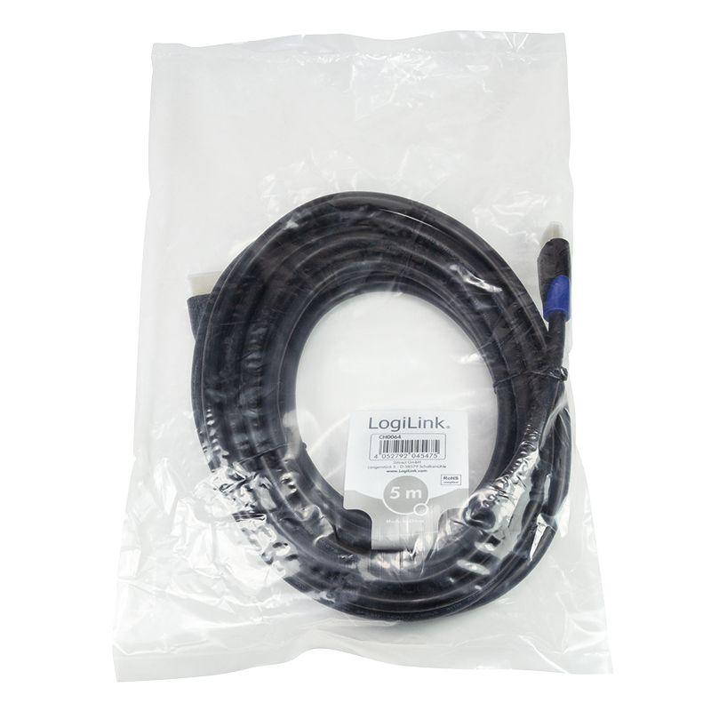 Cabo HDMI LOGILINK CH0064 (5 m - 60 Hz - HDMI Type A - Preto), miniatura 5