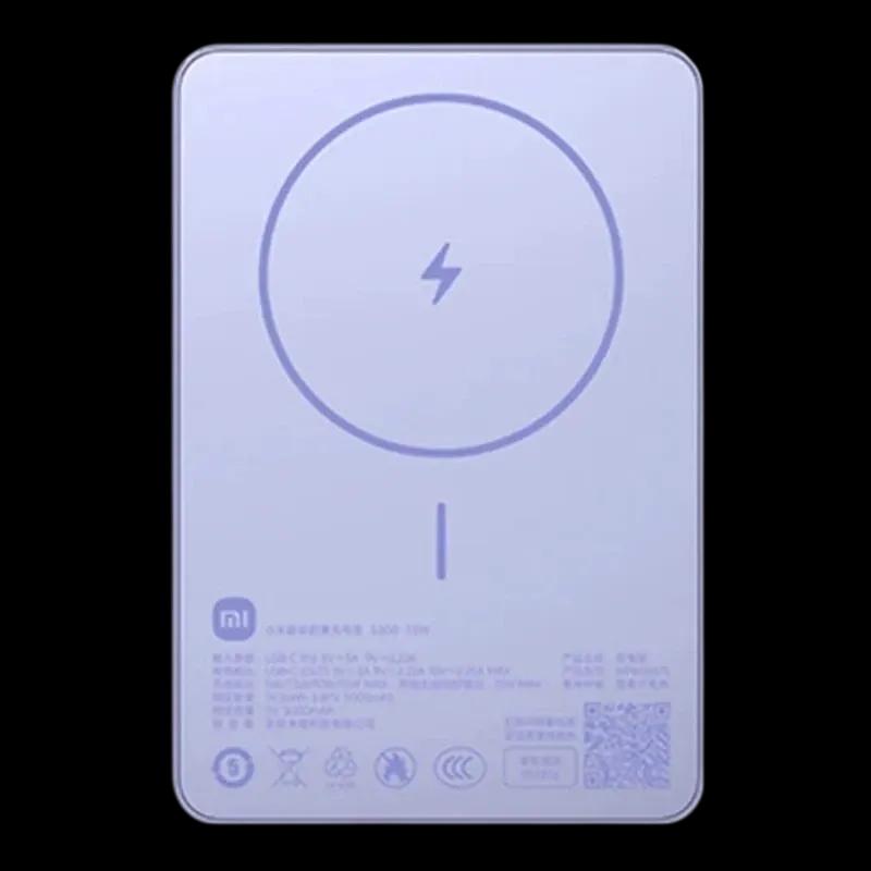 Powerbank XIAOMI Super Slim Magnetic Power Bank (USB Type-C - Violeta), miniatura 2