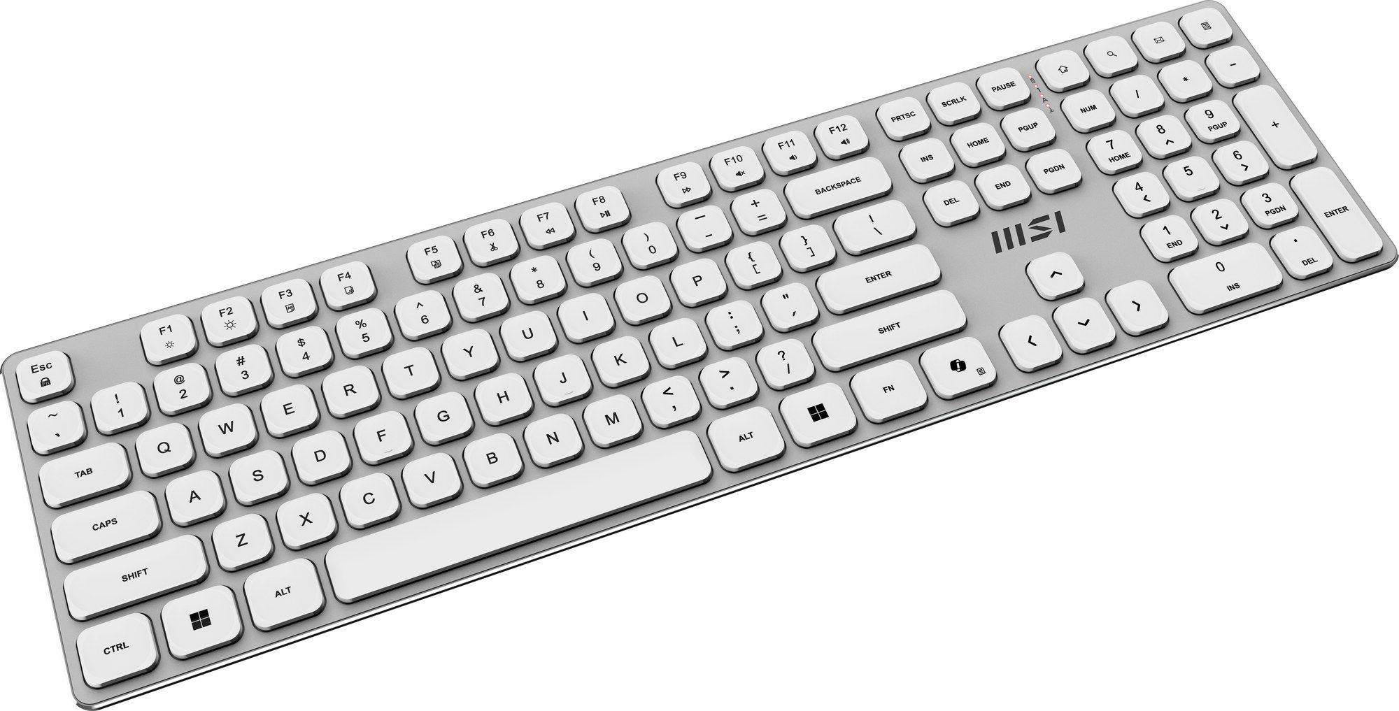 Conjunto Teclado e Rato Sem Fios MSI FORGE K210 W (FR - Mecânico - Standard - Branco) — miniatura 5