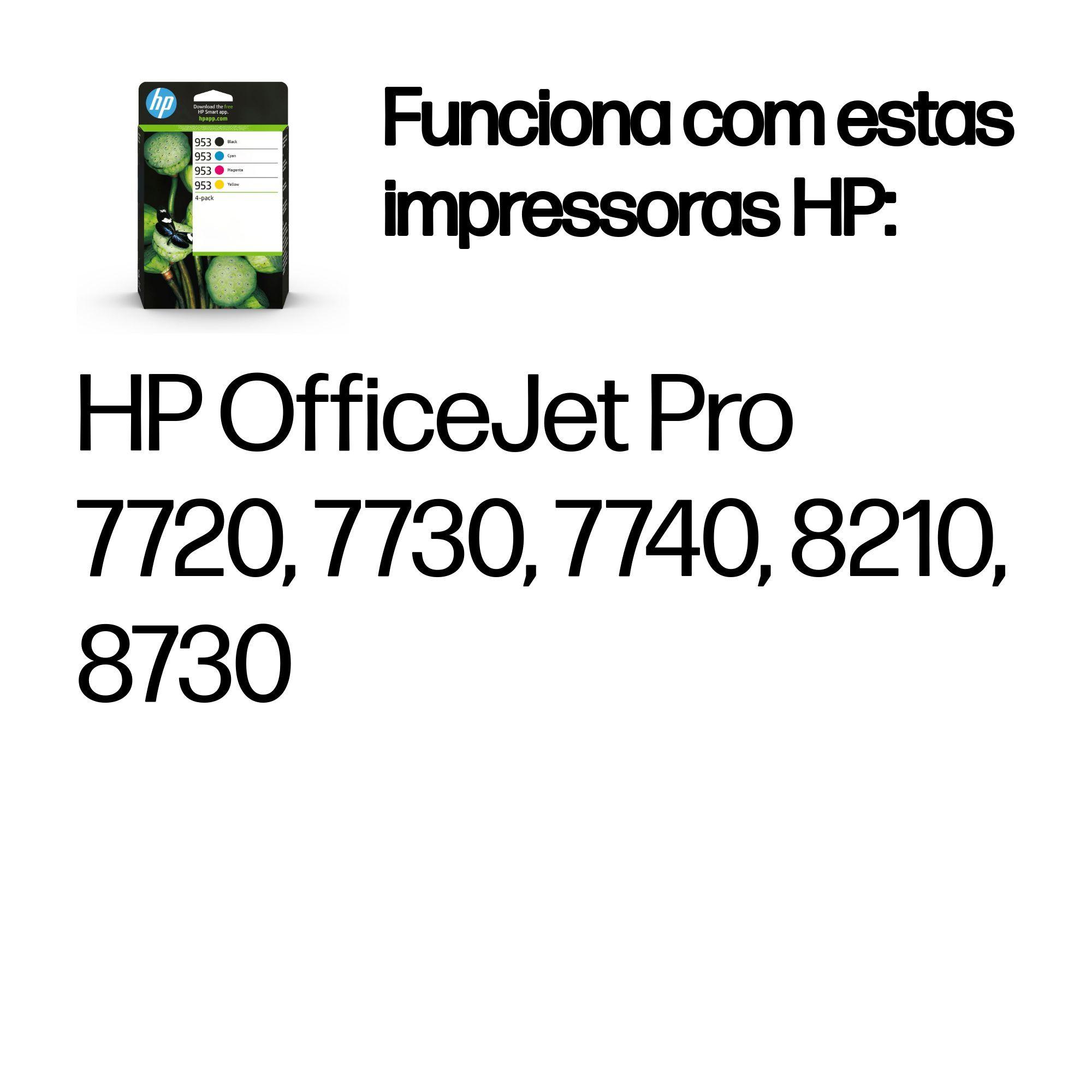 Conjunto de 4 Tinteiros HP 953 (900 páginas - Preto/Ciano/Magenta/Amarelo) — miniatura 2