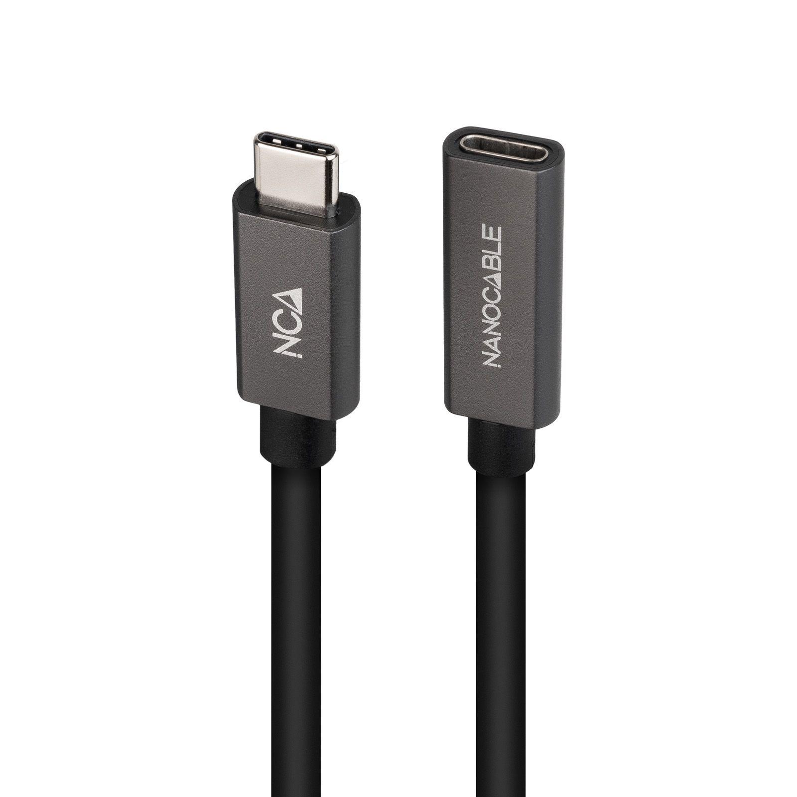 Cabo de Extensão USB-C NANO CABLE 10.01.4401-L150 (1,5 m - USB-C - Preto) — miniatura 3