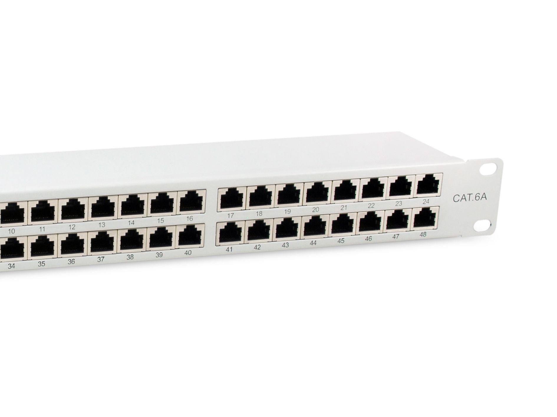 Patch Panel EQUIP 326526 (48x RJ-45 - Cat6a FTP - 19" - 1U - Cinzento Claro RAL 7035), miniatura 3