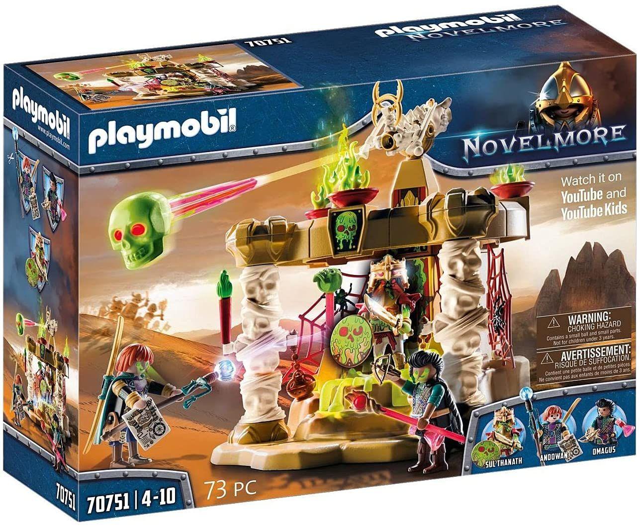 Construção PLAYMOBIL 70751 Templo do Exército dos Esqueletos (5 Anos - Multicor)