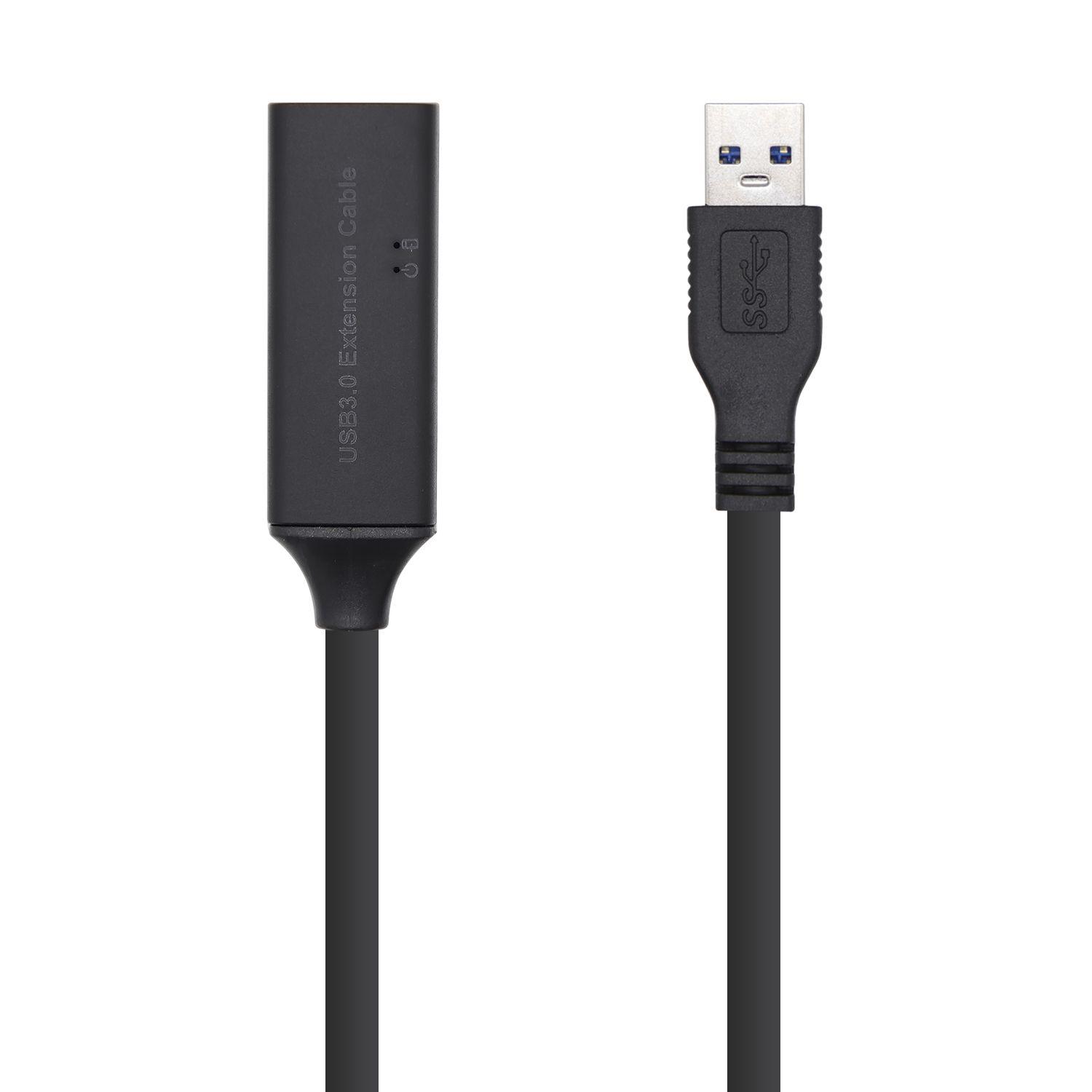 Cabo de Extensão USB AISENS A105-0408 (10 m - USB A - Preto)