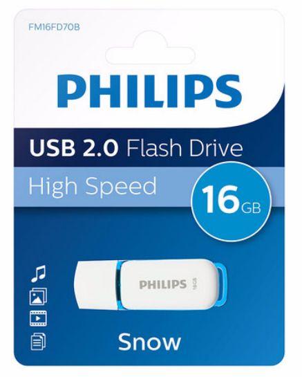 Pen USB PHILIPS FM16FD70B/00 Snow Edition (USB Type-A - Tampa - Azul e Cinzento)