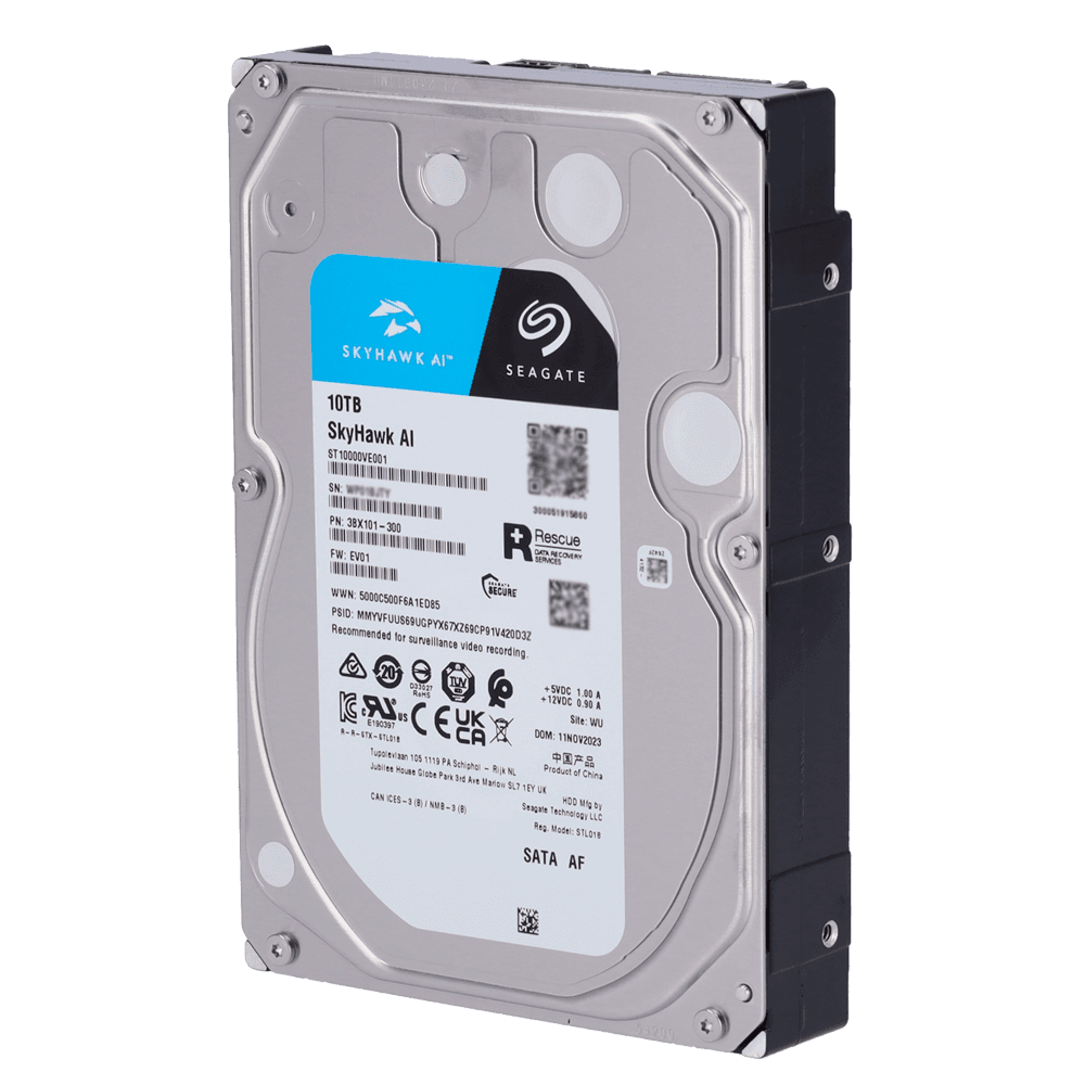 Disco Rígido SEAGATE SkyHawk AI ST10000VE001 (10 TB - 3,5" - SATA)