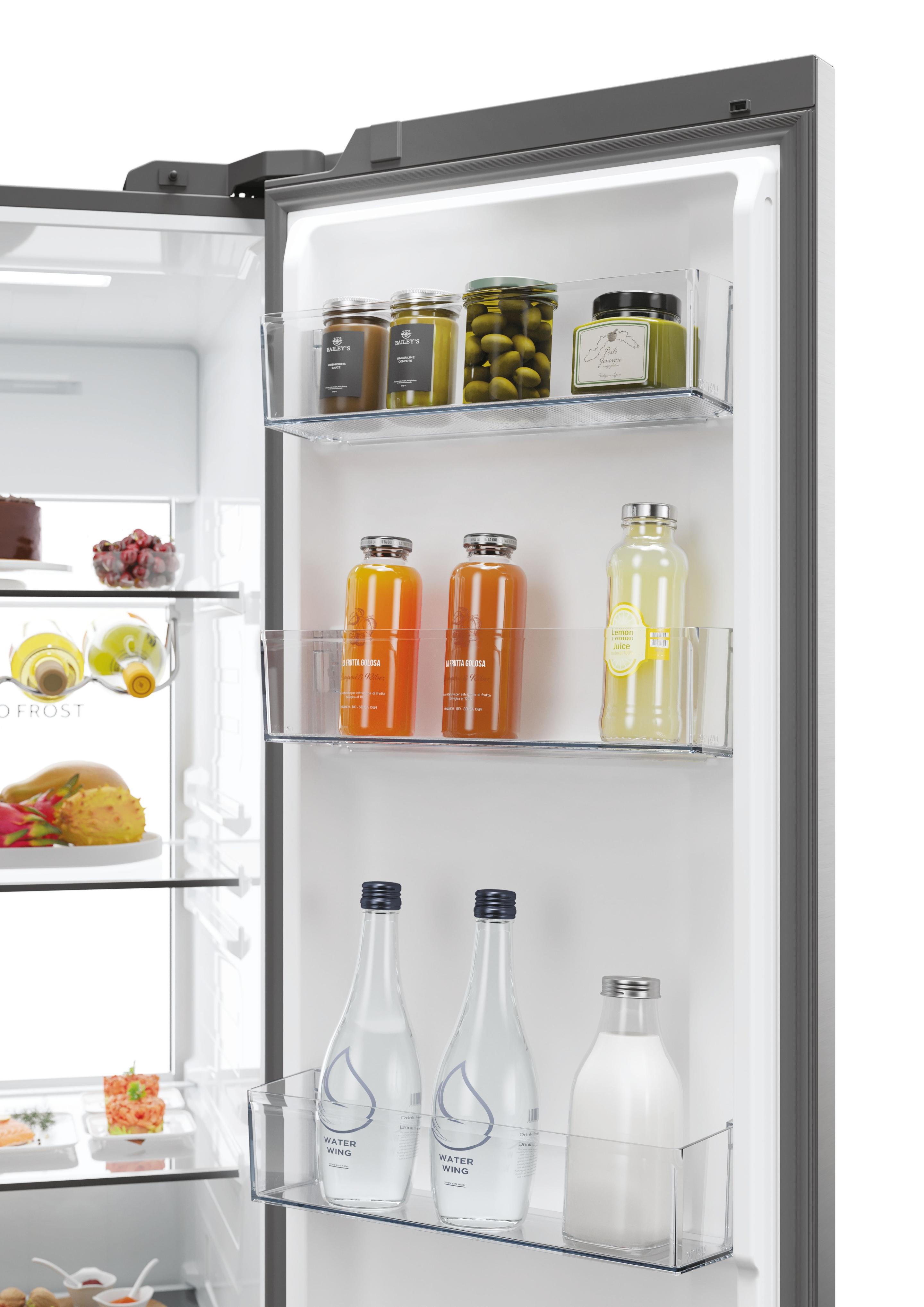 Frigorífico Americano Independente HAIER HSW79F18ANMM (611 L - 178x73x91 cm - Platina/Inox), miniatura 11