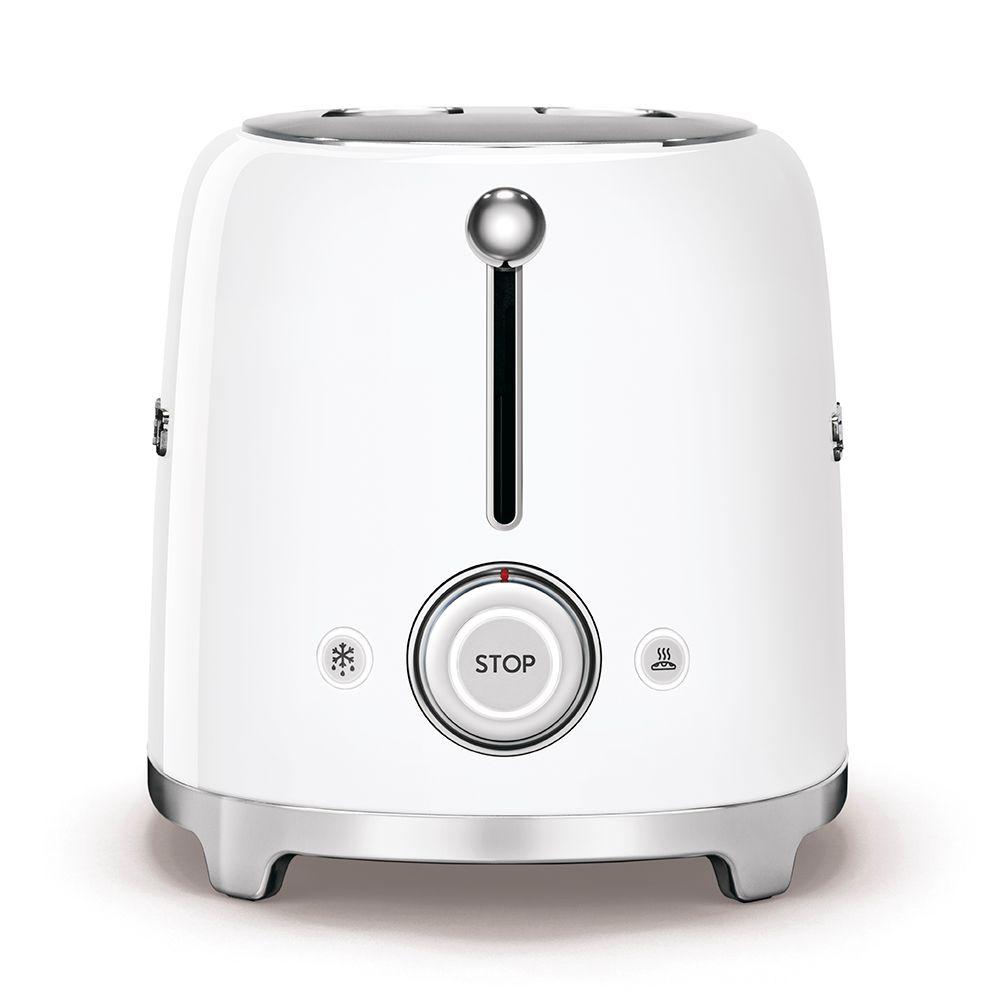 Torradeira SMEG TSF01WHEU (950 W - 2 fatias - Aço inoxidável - Branco) — miniatura 3