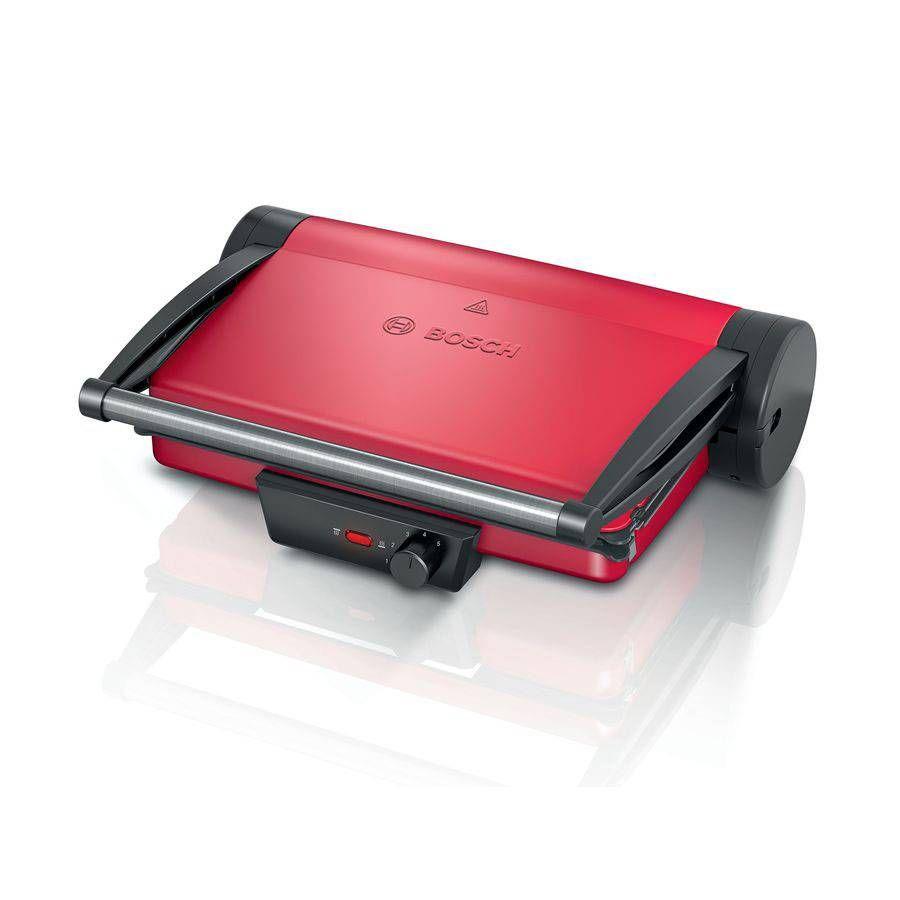 Grelhador Elétrico BOSCH TCG4104 (Altura 11,5 cm - Vermelho e Preto)